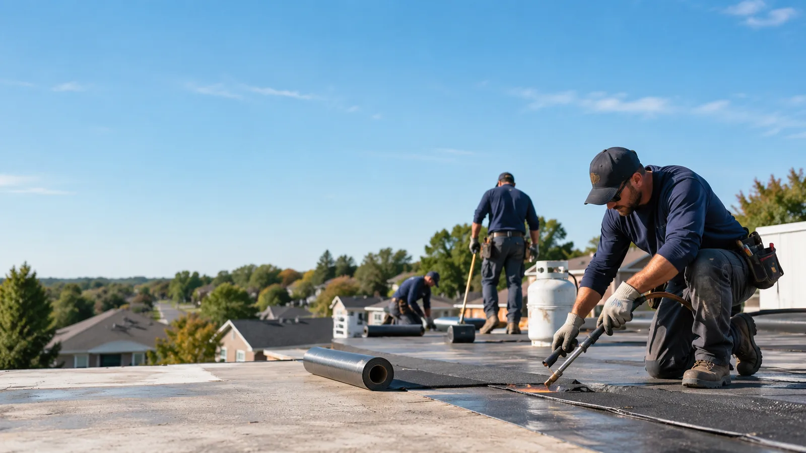 Flat Roof Leak Repair providers in Goldsmith, IN
